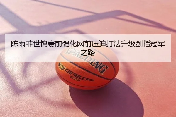 陈雨菲世锦赛前强化网前压迫打法升级剑指冠军之路
